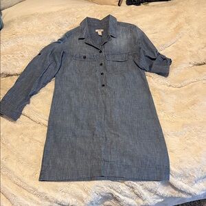 J. Crew cotton Denim Shirt Dress